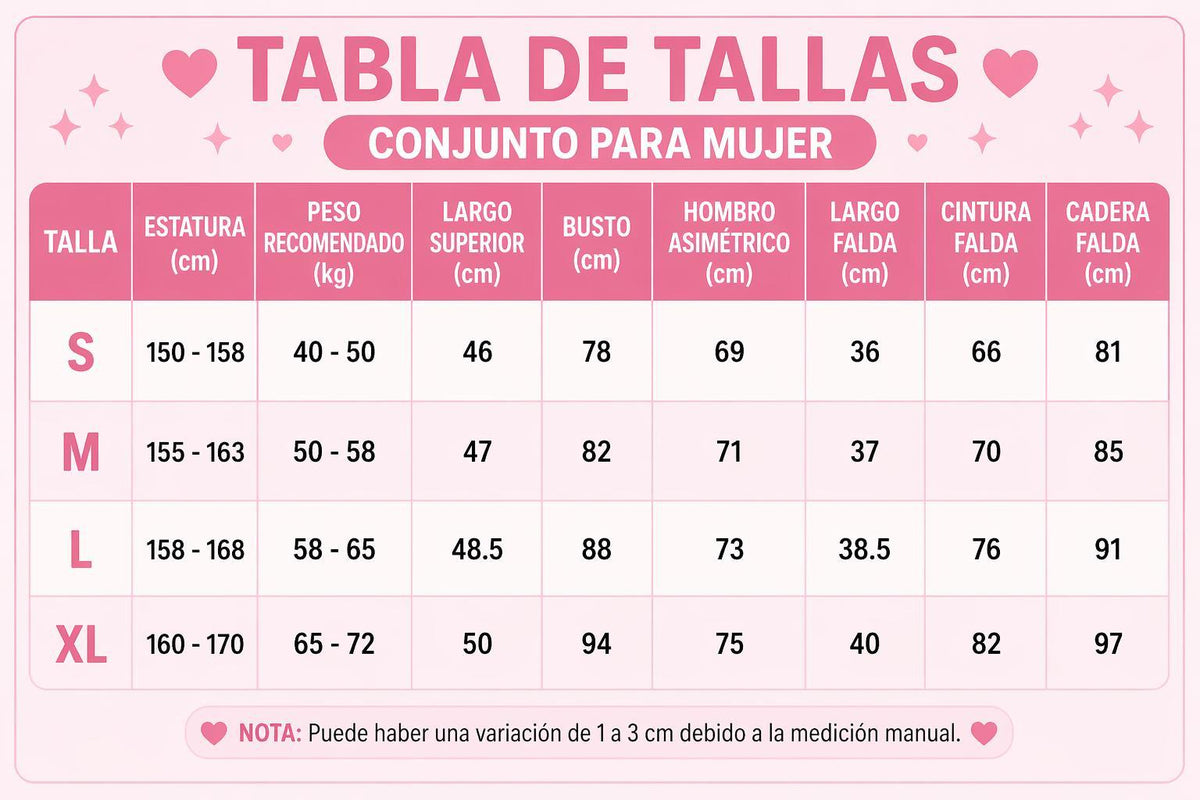 Guía de tallas