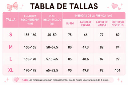 Guía de tallas