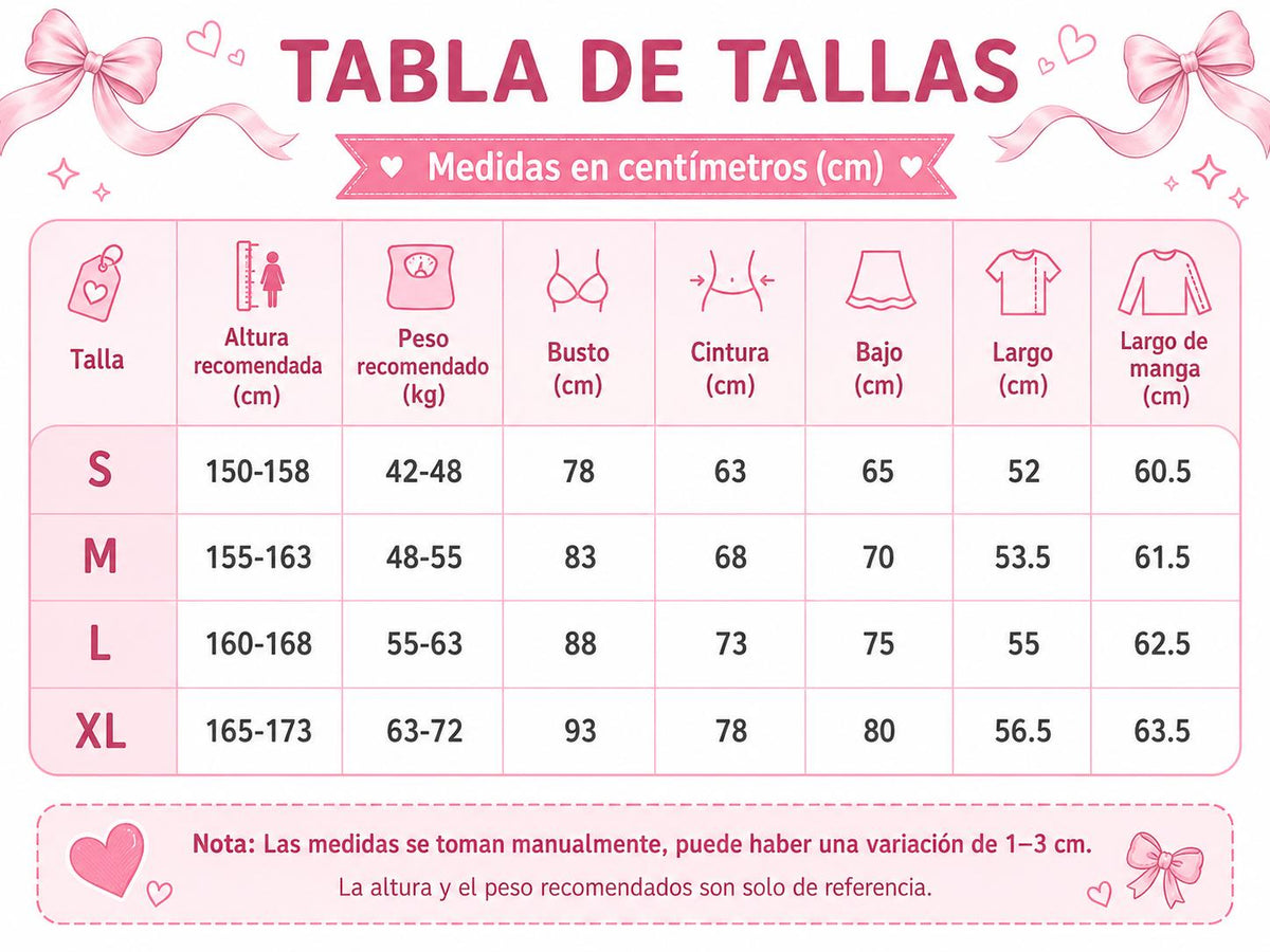 Guía de tallas