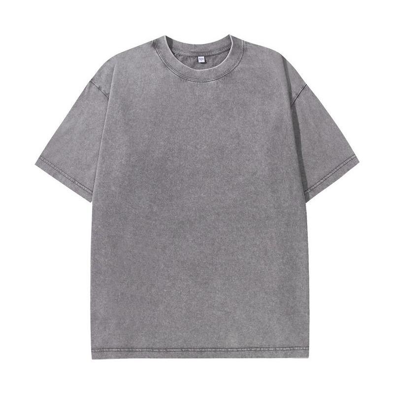 Playera Oversize Lavado Ácido, Camiseta de Algodón Pesado Vi