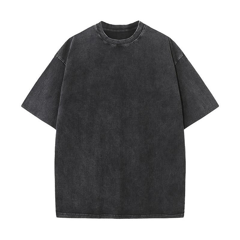 Playera Oversize Lavado Ácido, Camiseta de Algodón Pesado Vi