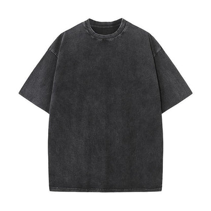 Playera Oversize Lavado Ácido, Camiseta de Algodón Pesado Vi