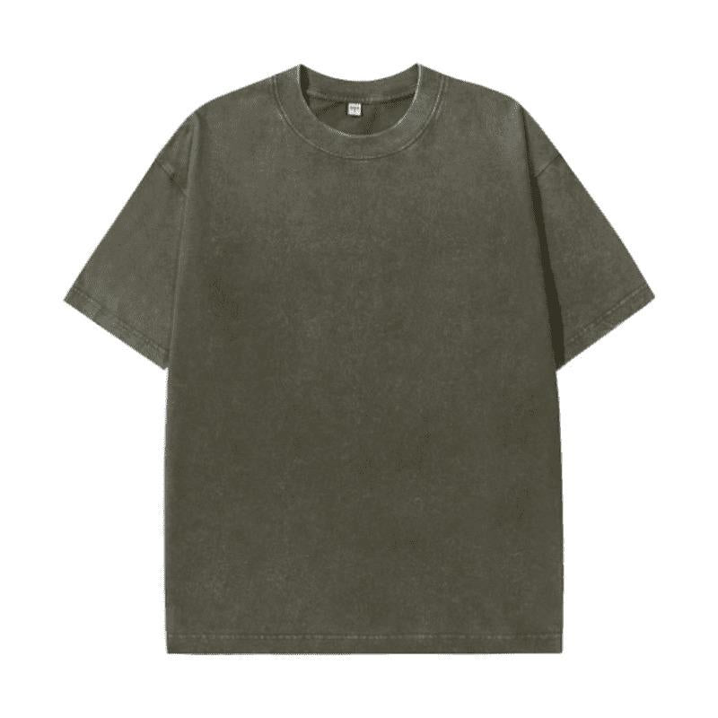 Playera Oversize Lavado Ácido, Camiseta de Algodón Pesado Vi